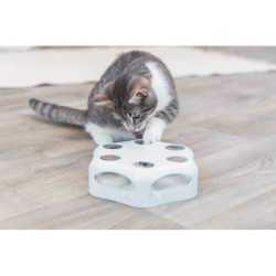 Turning feather, zabawka, dla kota, jasnoszara, plastik, 22 cm