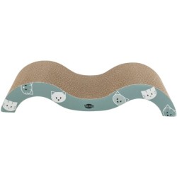 Drapak-fala  Mimi, 50 × 9 × 23 cm, turkusowy