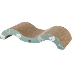 Drapak-fala  Mimi, 50 × 9 × 23 cm, turkusowy