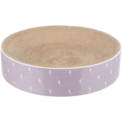 Drapak kartonowy, dla kota, liliowy, okrągły, śr.45 x 10 cm, z kocimiętką