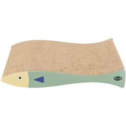 Drapak, dla kota, w kształcie ryby, miętowo/kremowy, 40 x 30 x 11 cm, 2szt