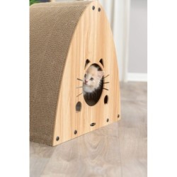 Drapak stojący, dla kota, MDF, jasnobrązowy, 48 x 48 x 28 cm