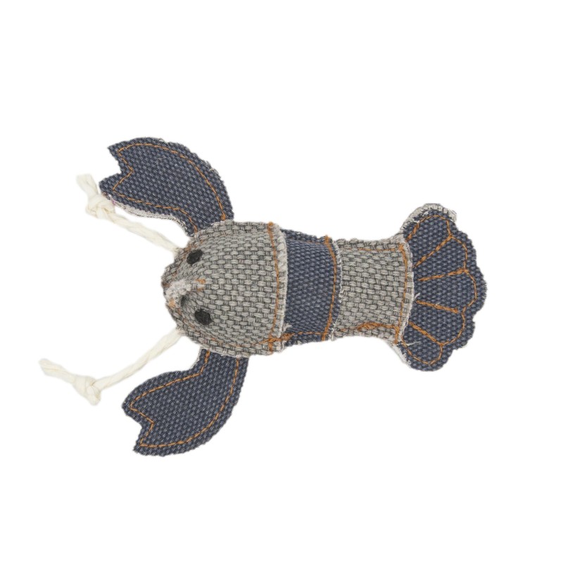 Barry King homar z mocnego materiału szary/granatowy 12 x 11 cm