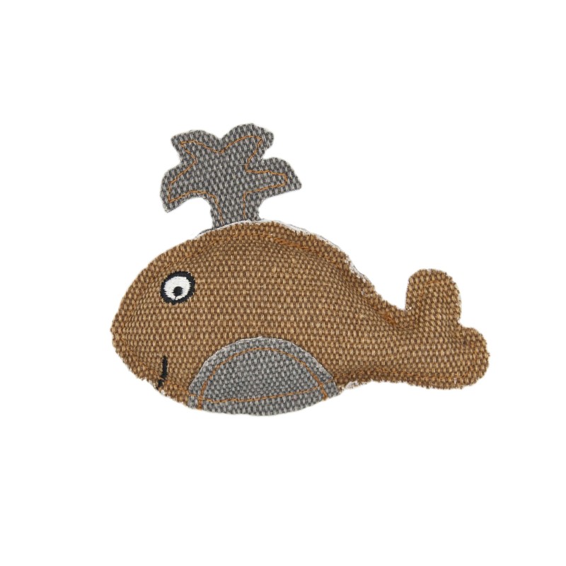 Barry King wieloryb z mocnego materiału brązowy  11 x 9 cm