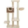 Bertholo, drapak stojący, dla kota, kremowy/ciemnobrązowy, 165 cm