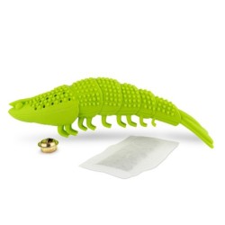 Zabawka, dla kota, krewetka, gumowa, 16 cm, do czyszczenia zębów, z kocimiętką