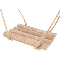 Huśtawka, dla ptaków, drewno sosnowe, 19,5 x 19,5 x 27 cm