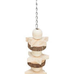 ZABAWKA DLA PAPUGI DREWNO/SIZAL