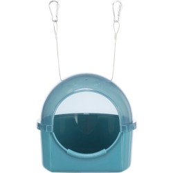 Kąpielówka dla ptaków, podwieszana, niebieska, 20 x 20 x 17,5 cm