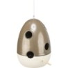Podajnik na materiał gniazdowy, dla ptaków, ceramiczny, kolor leśny, 12 x 12 x 16 cm, zawieszany