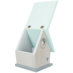 Budka lęgowa dla ptaków gniazdujacych w dziuplach, drewno sosnowe, 20 × 26 × 17cm/śr otworu 3.2 cm