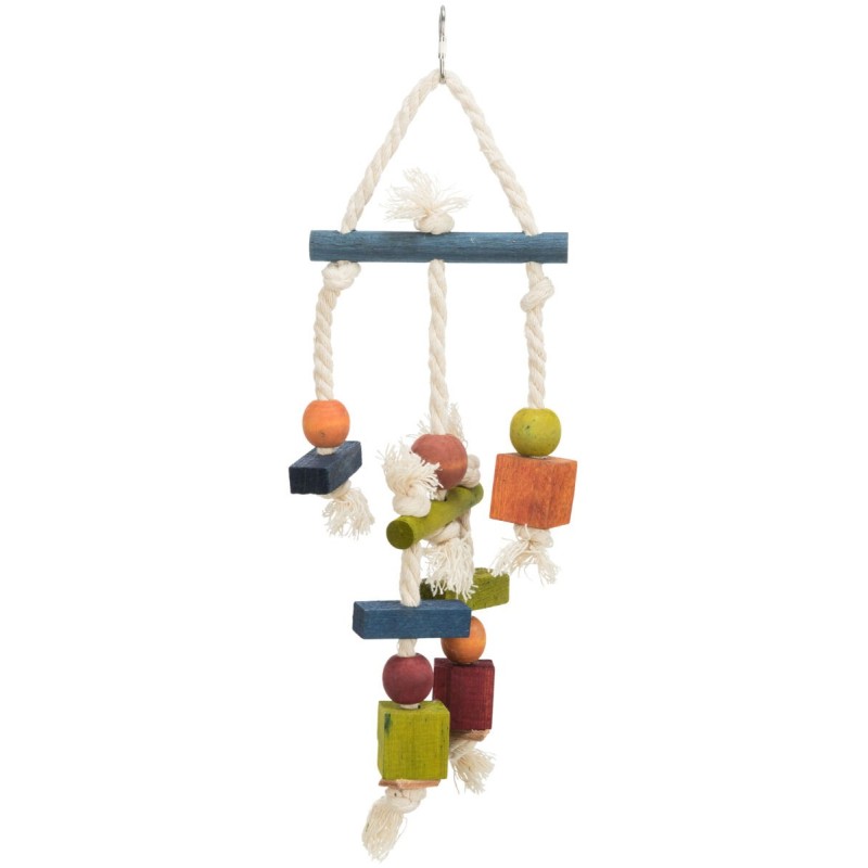 Zabawka drewniana dla ptaków, 24 cm