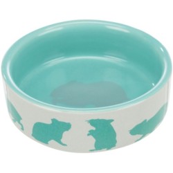 Miska ceramiczna dla chomika z motywem chomika, 80 ml, śr. 8 cm