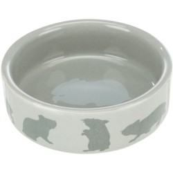 Miska ceramiczna dla chomika z motywem chomika, 80 ml, śr. 8 cm
