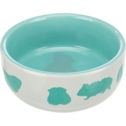 Miska ceramiczna dla świnki morskiej z motywem świnki morskiej, 250 ml, śr. 11 cm