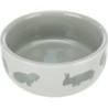Miska ceramiczna dla królika z motywem, 250 ml/ śr.11 cm