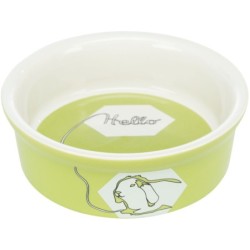 Miska, dla królika, ceramiczna, 240 ml/? 11 cm, z nadrukiem