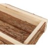 Korytko, dla gryzoni, drewno naturalne, 450ml/27 × 5 × 13 cm