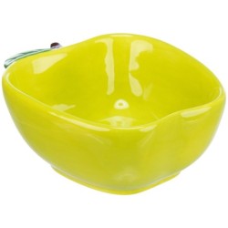 Miska, dla gryzoni, w kształcie jabłka, ceramiczna, 180 ml/12 × 11 cm
