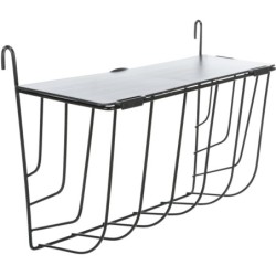 Paśnik wiszący, dla królika/gryzoni, czarny, metal/plastik, 25 × 18 × 12 cm, z pokrywką