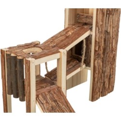 Tjorven, plac zabaw, dla gryzoni, drewno naturalne, 32 x 19 x 29 cm