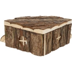 Domek dla chomika 'Thordis", drewniany, 21×7×19/19 cm