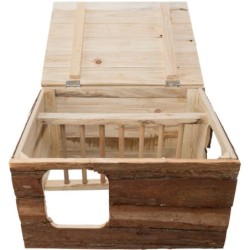 Domek Natural Living Hilke, z przegrodą na siano, 40 × 23 × 32 cm