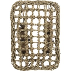 Mata z zabawkami, dla gryzoni/królików, wodorosty/drewno/rattan, 18 x 30 cm