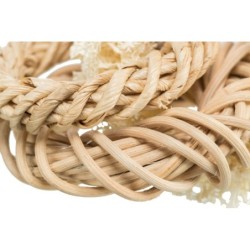 Zabawka naturalna, dla kawii domowych/królików, trukwa/rattan/liście kukurydzy, śr.13 cm