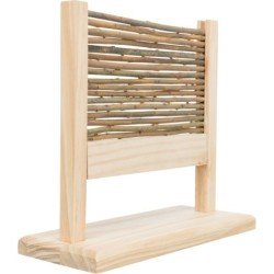 Zestaw zręcznościowy, dla królika/gryzoni, drewno, 28x26x12cm, płotek i obręcz