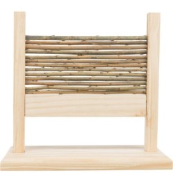 Zestaw zręcznościowy, dla królika/gryzoni, drewno, 28x26x12cm, płotek i obręcz