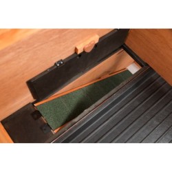 Natura, klatka dla małych zwierząt, z ogrodzeniem, brązowa, 116×97×63 cm