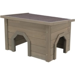 Natura, domek, dla gryzoni/królików, szaro/zielony, 50 x 30 x 27 cm