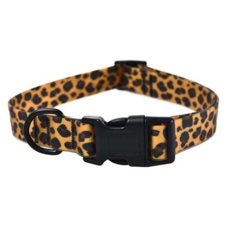 Wodoodporna obroża dla psa, PVC, panterka, 2x35-55cm