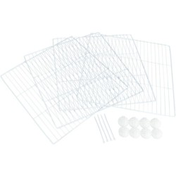 Zestaw rozszerzający do 62460, biały, metal, 35 x 35 cm, 4 panele