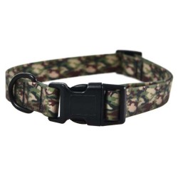 Wodoodporna obroża dla psa, PVC, moro, 1,5x25-40cm