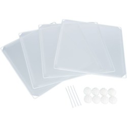 Zestaw rozszerzający do 62460, przezroczysty, metal/plastik, 35 x 35 cm, 4 panele