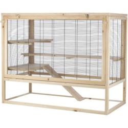 Klatka, dla myszy/chomików, drewno, 100 x 80 x 50 cm