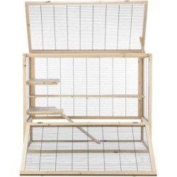 Klatka, dla myszy/chomików, drewno, 100 x 80 x 50 cm