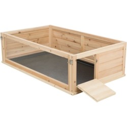 Wybieg domowy, dla kawii domowych, drewno/plastik,100 × 30 × 60 cm