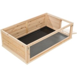 Wybieg domowy, dla kawii domowych, drewno/plastik,100 × 30 × 60 cm