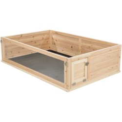 Wybieg domowy, dla kawii domowych, drewno/plastik, 114 × 30 × 74 cm