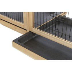 Wybieg domowy, dla kawii domowych/królików, drewno/metal, 150 x 50 x 60 cm