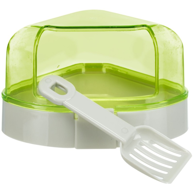 TOALETA NAROŻNA Z DASZKIEM +ŁOPATKA