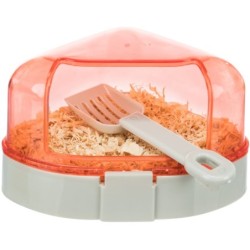 TOALETA NAROŻNA Z DASZKIEM +ŁOPATKA