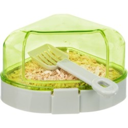 TOALETA NAROŻNA Z DASZKIEM +ŁOPATKA