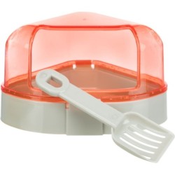 TOALETA NAROŻNA Z DASZKIEM +ŁOPATKA