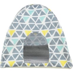 Sunny, wigwam, dla kawii/królików, wielokolorowy/szara, 37 x 35 x 37 cm