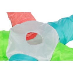 Tunel do zabawy, dla królików miniaturek, 6 wyjść, 5 × 18 cm/47cm