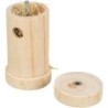 Snack Roll, zabawka na przysmaki, dla gryzoni, drewno, 6 x 11 cm